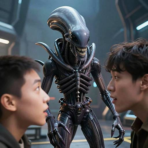 Xenomorph Meme Comics with Humans