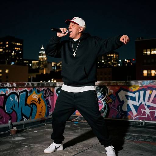 Pope Francis Rapping on Rooftop