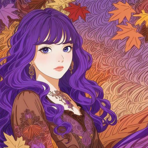 Vibrant Portrait of Young Woman in Autumn