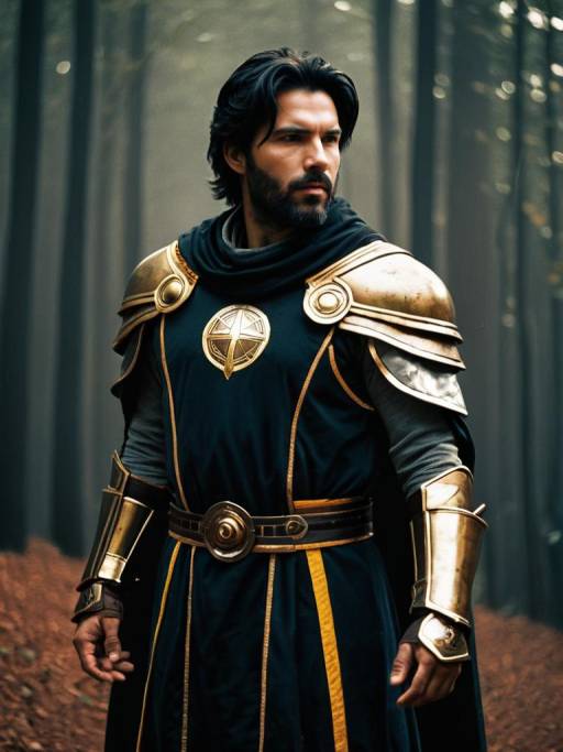 Realistic Man in Deus Costume Cosplay