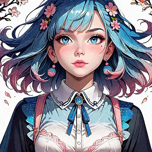 Top-Rated Anime Single Girl Portrait