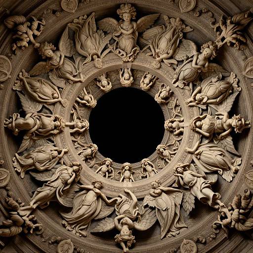 Baroque Angelic Concentric Circles