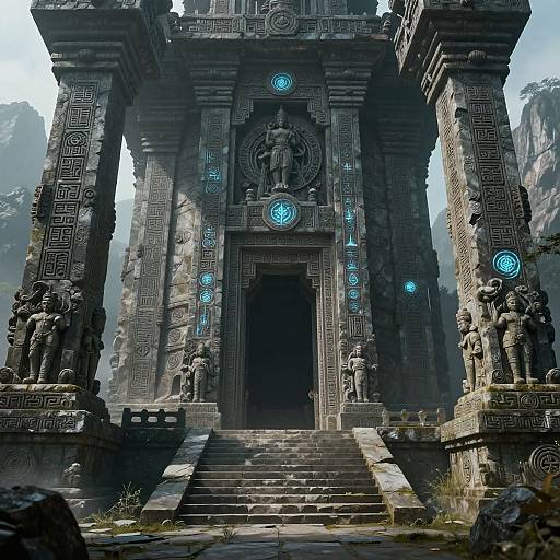 Ancient Mystical Temple Concept Art