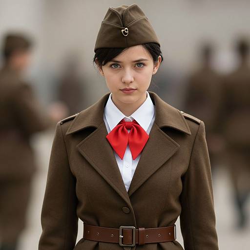 Vintage Military Style Portrait