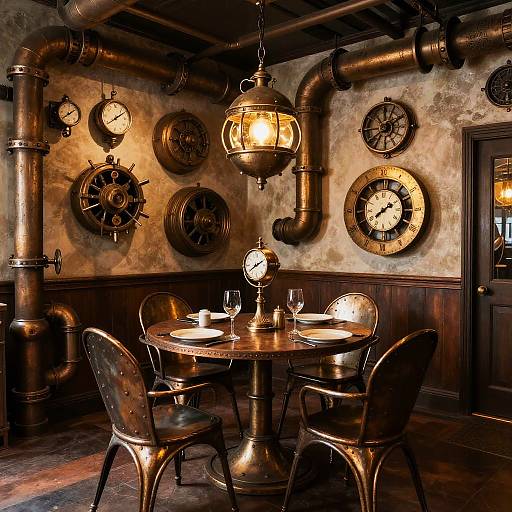 Steampunk Dining Room Interior Design