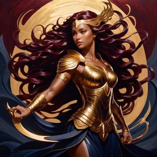 Radiant Warrior Goddess in Chiaroscuro Radiant Warrior Goddess in Chiaroscuro