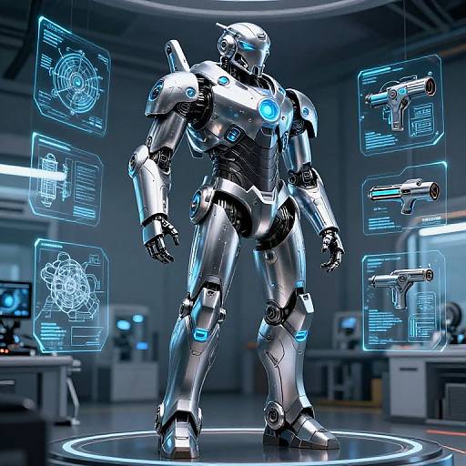 Futuristic Sci-Fi Power Armor Suit