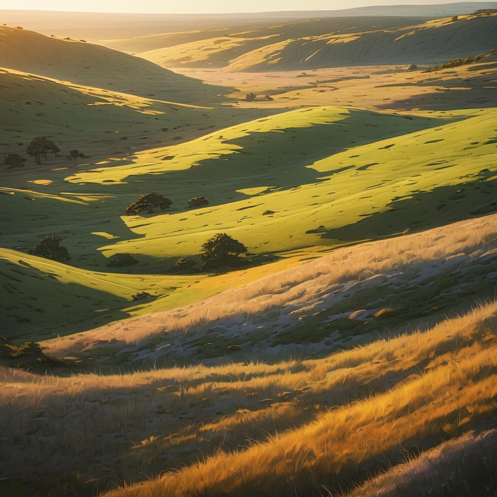 Lush Aerial Views of Open Heathland