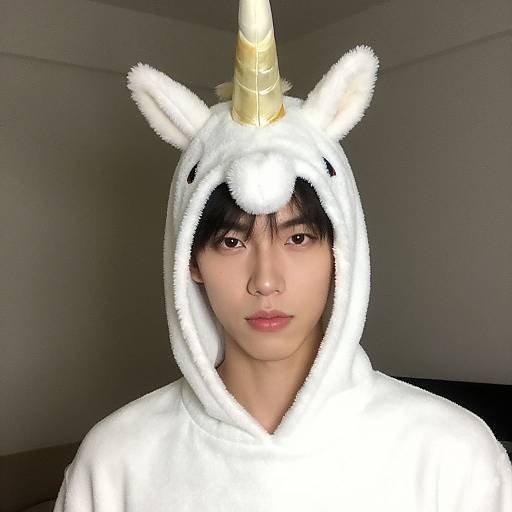 Realistic Male Dreamicorn Costume Portrait