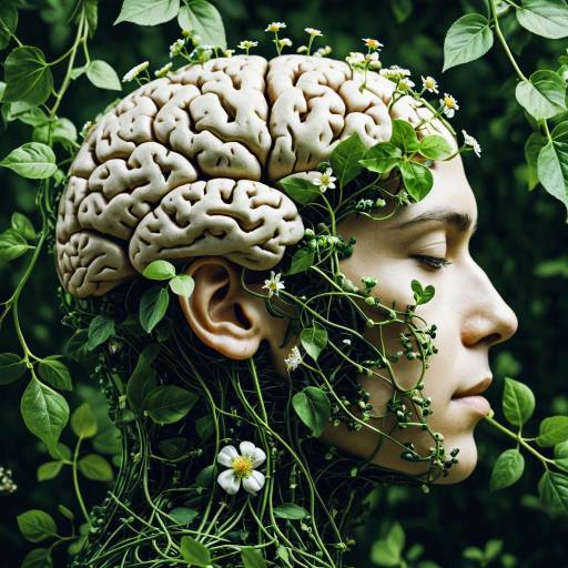 Eco-Friendly AI Brain Network Concept Eco-Friendly AI Brain Network Concept