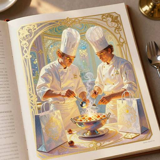 Futuristic Sci-Fi Chefs in Dreamy Rococo