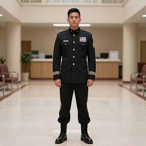 Military Uniform Movie Theater Worker