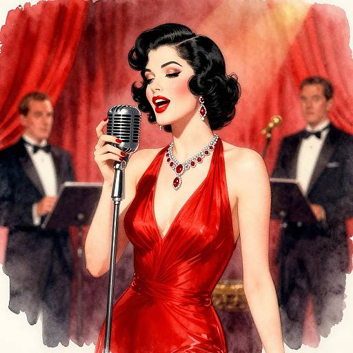Hyper-Detailed 1920s Cabaret Singer