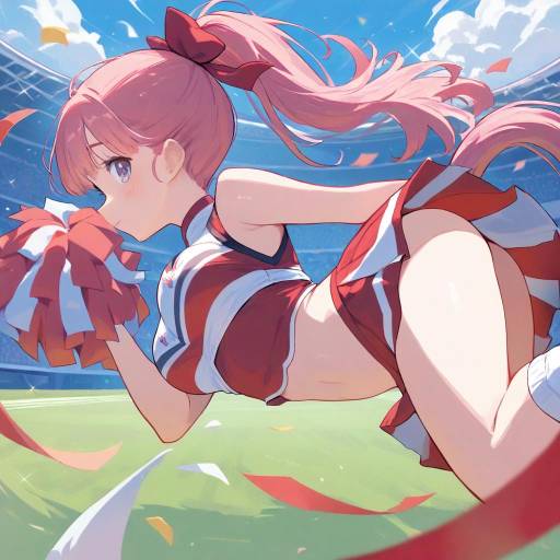 Cheerleader Bulma in Action