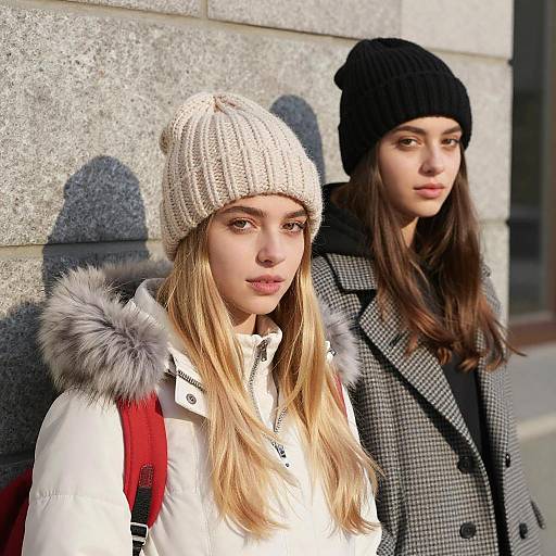 Outdoor Portrait of Two Young Women