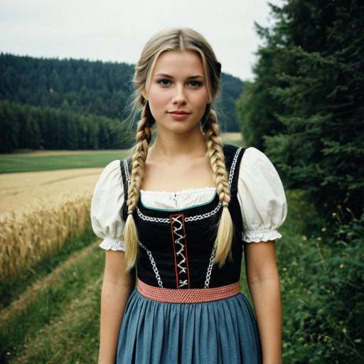 Bavarian Woman in Traditional Dress