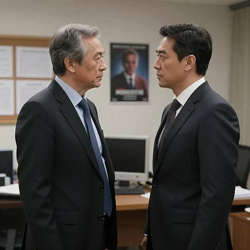 Tense Office Confrontation Between Two Men