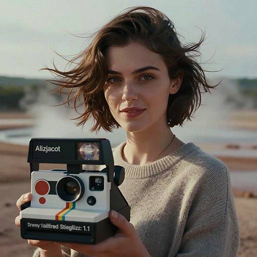 Majestic Windblown Short Hair Portrait