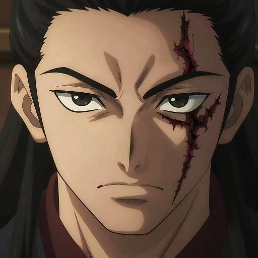 Fierce Anime Warrior Portrait