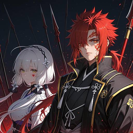 Illustration of Mori nagayoshi (fate), fate (series) in the style of Nonono (mino)