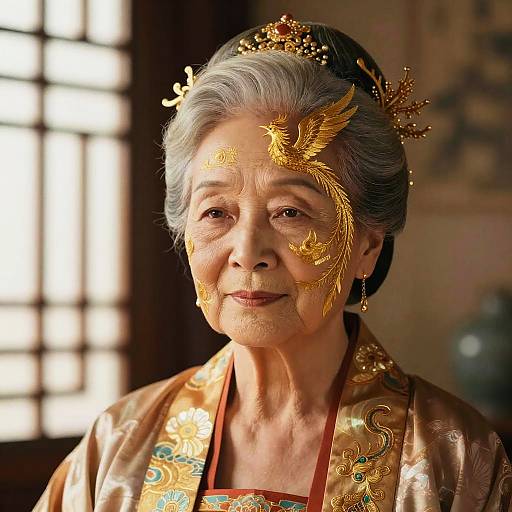 Elegant Chinese Phoenix Face Filter