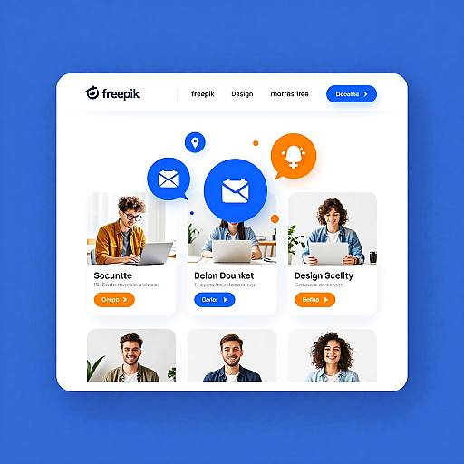 Modern Freepik Alternative Website Concept
