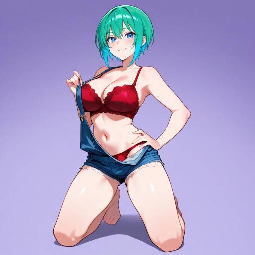 Bold Teenage Girl in Playful Pose Bold Teenage Girl in Playful Pose