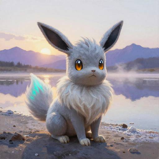 Silver-Frosted Eevee at Salt Flats