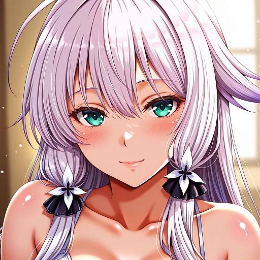 Illustration of Anceril sacred, shirokami project in the style of Koya (koya x 00)