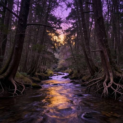 Inverted Forest with River of Light