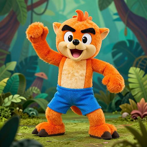 Crash Bandicoot Plush Costume Jungle