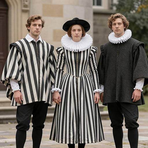 Renaissance Costumed Portrait in Historic Setting