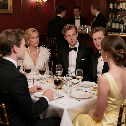 Elegant Formal Dinner Party Scene