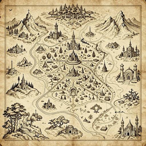Enchanted Fantasy Map Generator