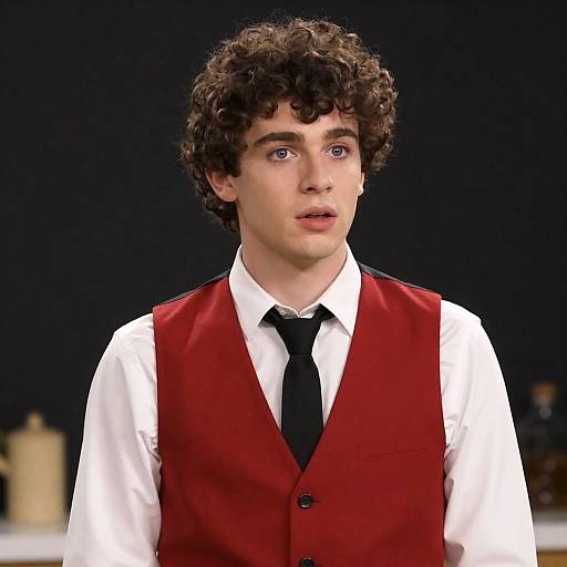 Surprised Young Man in Stylish Attire