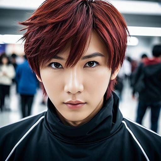 Anime Cosplay Portrait of Young Asian Man