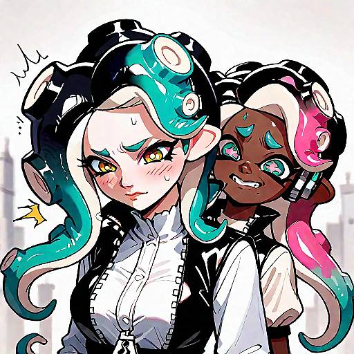 Surprised Marina and Annoyed Pearl Encounter
