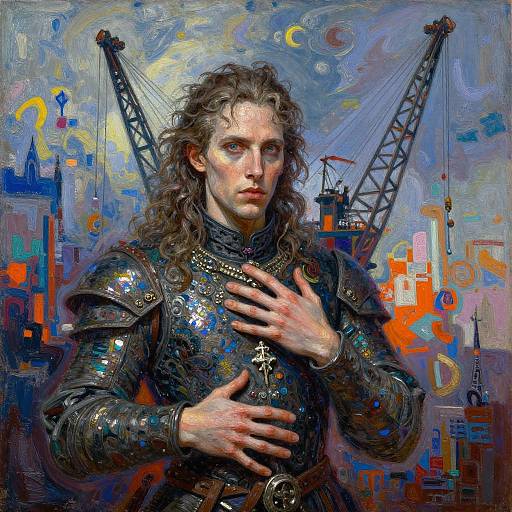 Vibrant Gothic RPG Supply-Line Cranes