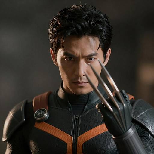 Mysterious Armored Man with Claws