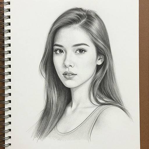 Young Woman Drawing by Kevin McCain