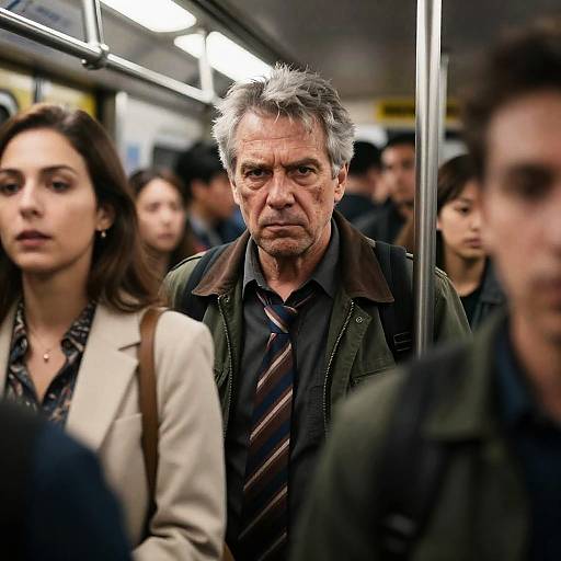 Dynamic Subway Scene with Diverse Characters