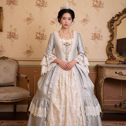 Victorian Elegance in Vintage Room