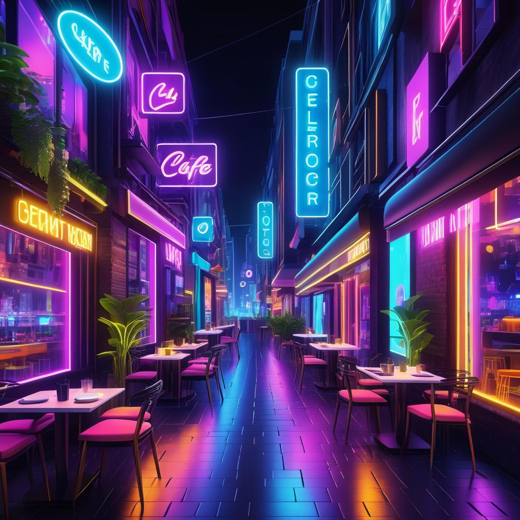 Vibrant Nightlife in a Modern City