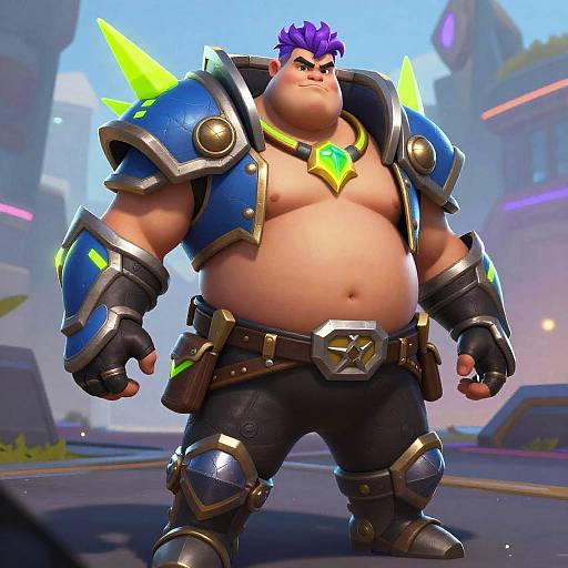 Heroic Obese Fortnite Skin Portrait