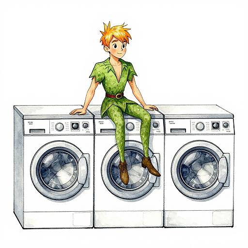 Peter Pan Irish Pub Illustration