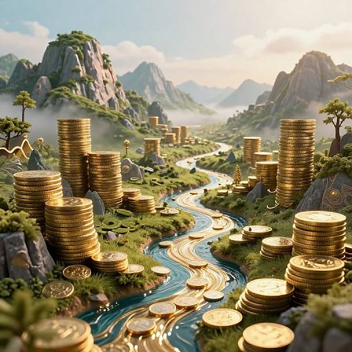 Surreal Casholot: Gold Coin Mountains