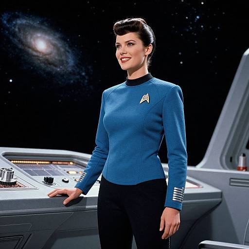 Realistic Space Captain Portrait