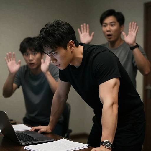 Intense Encounter in a Dim Room