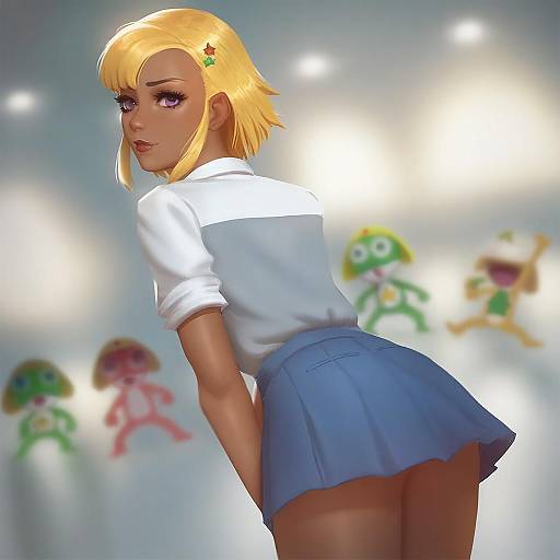 Illustration of Angol mois, keroro gunsou in the style of Raikoart