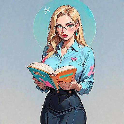 Vibrant Volumetric Blonde in Uniform